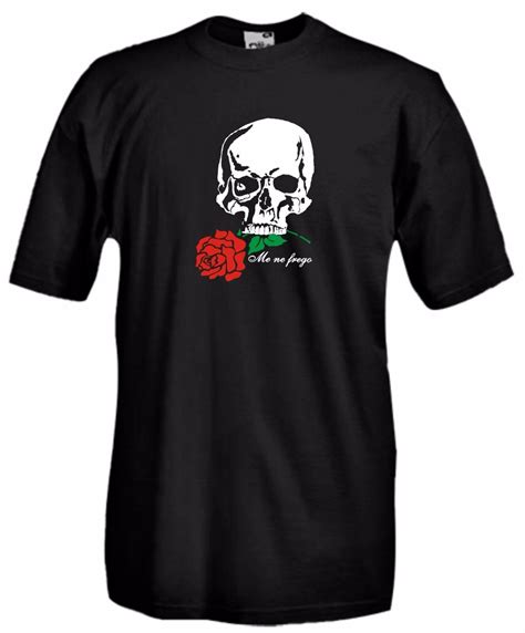 maglietta bianca nera rose teschi versace